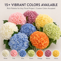 Batang Bunga Hydrangea Buatan Joho, Sentuhan Realistis, Melembapkan, 51 Cm, Grosir OEM ODM, Penawaran Harga Grosir, Pemesanan, Stok, Supplier
