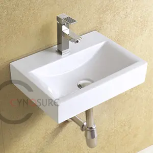 陶瓷壁挂式方盆卫浴长方形洗手盆