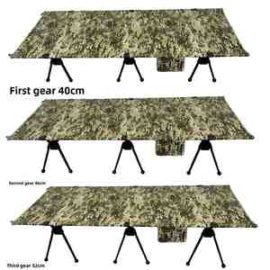 Outdoor Camping Widened Portable Lightweight 80*200*37Cm Adjustable Height Aluminum Alloy Camp <b>Cot</b> Single <b>Foldable</b> Bed - Product Image 1