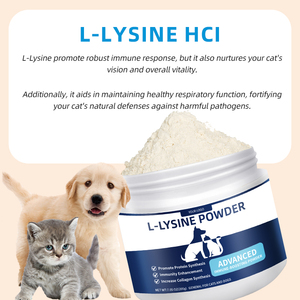 Custom Private Label Cat Immune Support <strong>Lysine</strong> Powder Allergy Relief Supplement With Omega Immune And Respiratory Support - Product Image 2