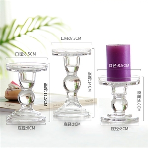Portacandele <span class=keywords><strong>in</strong></span> <span class=keywords><strong>Vetro</strong></span> Hurricane Fatto a Mano, Cilindrico con 2 Estremità Aperte, Trasparente e Resistente al Calore, Decorazione per la Casa - Product Image 5