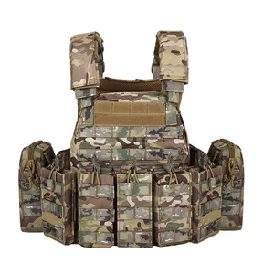 1000d Nylon Molle System Camo Vest Plate Carrier Combat Chalecos Full Coverage Protection Xs Size Security Tactical Vest
