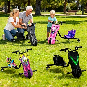 Kart à dérive électrique à 3 roues 36V pour enfants, scooter à dérive électrique alimenté par batterie, kart jouet, voiture jouet, jouets de fête - Product Image 3