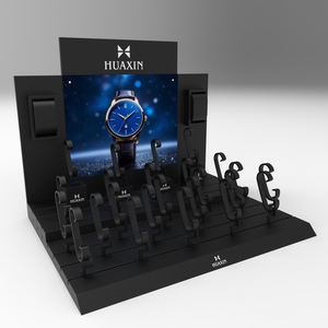HUAXIN木製腕時計ディスプレイスタンドMDF腕時計ストラップディスプレイ小売時計ディスプレイホルダー - Product Image 4
