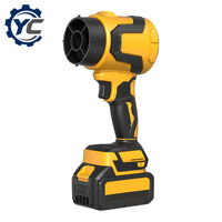 Extracteur de poussière industriel transfrontalier tout-en-un, souffleur-aspirateur sans balais, rechargeable, lithium-ion, haute puissance, ventilateur turbo 21V