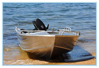 Bateau pneumatique en aluminium de 4,2 m pour la pêche et la patrouille, bateau à rames