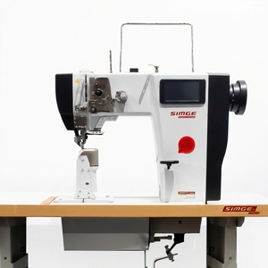 Machine à coudre industrielle Raynian-591 à bras vertical, point de chaînette, pied entraîneur, aiguille simple, moteur, métal, écologique, nouvelle génération - Product Image 1
