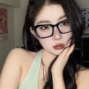 Monturas de Gafas Grandes Irregulares Qianai para Mujer, Anti Luz Azul, Lentes de PC de Marco Completo, Diseño Moderno - Product Image 4