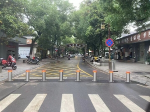 Traffico stradale dissuasori inox Post barriera di parcheggio Pop-up retrattile acciaio telescopico dissuasori prezzi automatici - Product Image 2