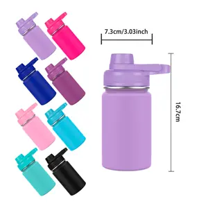 350 ml 12 oz edelstahl-Wasserflasche doppelwandig isolierte Sportflasche BPA frei von Auslauf vakuum-Aqua-Flasche tragbar