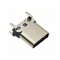 Connecteur femelle USB Type C 16 broches, vertical, SMT SMD, pas de 7,95 mm, longueur de 10 mm, port USB 3.0, modèle TPC-F48, 12 V