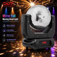 Projecteur rotatif à tête mobile avec boule miroir en verre réfléchissant, 24V 100W, faible consommation en veille, à facettes, de qualité commerciale pour salle de bal