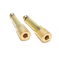 Neuer Großhandels-Audioadapter für Frauen, vergoldeter Mono-1/4-Zoll-auf-1/8-Zoll-Klinkenstecker-Konverter, geeignet für Mikrofone.