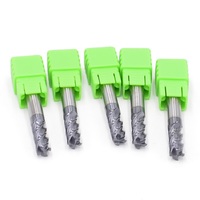 Fresa de esquina de cuello largo, 1mm, 2mm, 3mm, 4mm, R0.1/0.1r0.2/R0.5, extremo CNC R, cortador de acero de carburo de tungsteno
