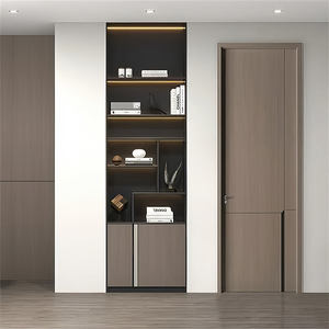 Porte intérieure moderne en WPC blanc, étanche, pour chambre à coucher, sans peinture, certifiée CE, garantie 5 ans, cadre de porte en PVC, vente directe - Product Image 5