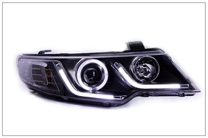 2009-2014 <strong>Headlamp</strong> Assembly Bi-Xenon <strong>Projection</strong> Lens with DRL Plug &amp; Play LED <strong>Headlamps</strong> for for Kia Forte - Product Image 4