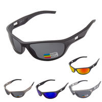 Gafas de Sol Deportivas Polarizadas con Montura Completa, Rojas/Azules/Negras/Blancas, Protección UV400 de PC, Ligeras, para Adultos, Hombres y Mujeres, para Correr y Ciclismo