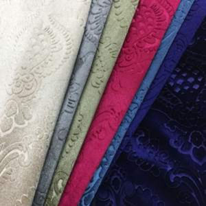 Tela de flocado transpirable de alta calidad, tejido de punto liso teñido, gamuza de trama de peso medio, venta al por mayor a buen precio - Product Image 2