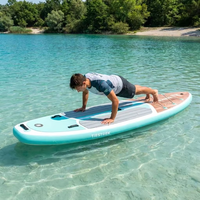 Planche de paddle gonflable tout-en-un Drop Stitch pour la pêche, kayak durable avec siège et supports de canne, capacité de charge 400 kg, écologique
