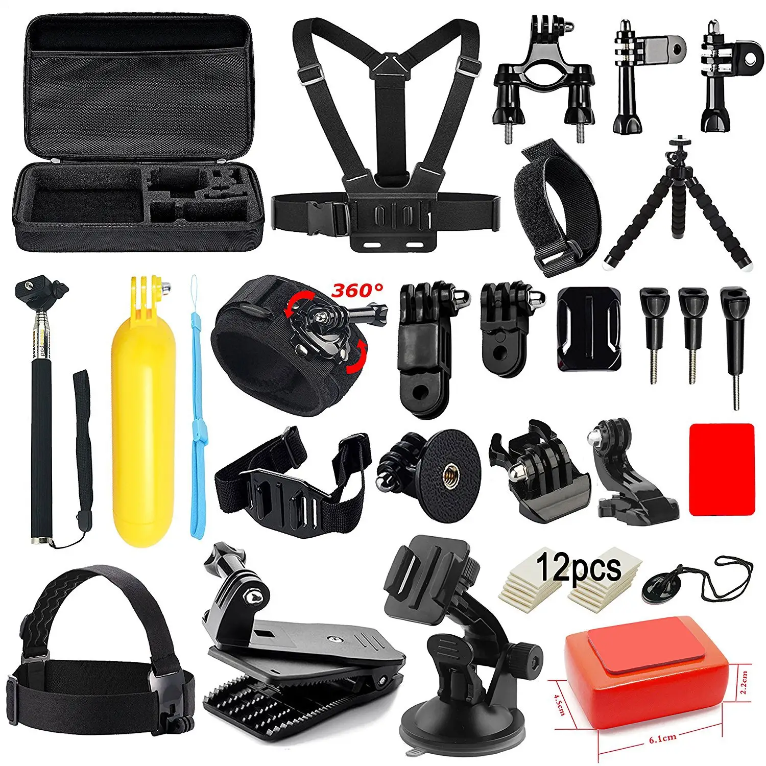 Wholesale 50-In-1 Go Pro Action Sports Camara Accessories Set Kit Go Pro Accessories for Gopro Hero Camera 6 7 8 9 10 Yi Xiaomi