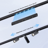 Un nouveau design pour les spots LED magnétiques à rail utilisés dans les armoires et les vitrines ; détachable.