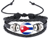 Gants de boxe Cuba, décorations personnalisées pour événements sportifs, accessoires de haute qualité sur le thème du drapeau national pour les fans, ensemble d'accessoires pour encourager