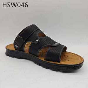 Lxg รองเท้าแตะสีดำขนาดใหญ่แห้งเร็วสไตล์วันหยุดคลาสสิกเปิดนิ้วเท้า HSW046ชายหาดชายทะเลราคาไม่แพง - Product Image 2