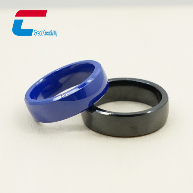 Fashion Stainless Steel Ring Wear NFC Digital Ring Smart Rfid Chip Payment Nfc Ring for Phone