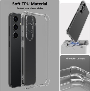 Étuis en TPU pour téléphone portable pour <span class=keywords><strong>Samsung</strong></span> <span class=keywords><strong>Galaxy</strong></span> A17 A16 A36 A56 A15 A14 4G 5G Transparent Flexible 1.5mm antichoc téléphone pare-chocs couverture - Product Image 6