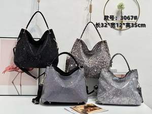 2025 Luxurious High-End Women's <b>Large</b> Capacity Diamond Embossed Tote <b>Bag</b> <b>Crossbody</b> PU Lining Zipper Closure Shoulder <b>Bag</b> - Product Image 5