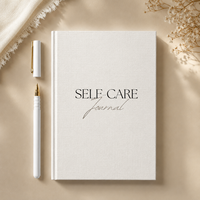 Carnet de soins personnels personnalisé, couverture rigide en lin, couverture unie crème, minimaliste, élégant, cadeau, marque privée, prêt à la vente en gros