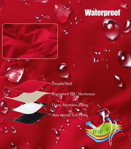 Gilet imbottito da donna con cappuccio caldo inverno - Product Image 4