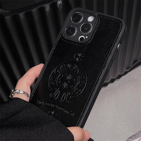 À la mode Marque Croix Coeur En Cuir 16 Pro Max Téléphone Cas Apple 12 13 14 15 Plus Shell Croix Couverture Complète En Vrac En Gros