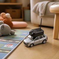 Voiture RC de qualité hobby avec caméra, mini voiture RC 1:64, voiture télécommandée 2,4 GHz, voiture avec caméra WiFi, cadeau pour garçons et enfants