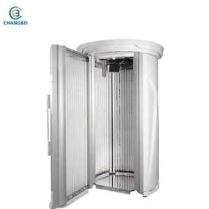 Cabine de <span class=keywords><strong>bronzage</strong></span> UV rotative verticale CHANGBEI, machine de <span class=keywords><strong>solarium</strong></span> mobile pour salon, usage commercial et domestique - Product Image 3