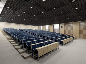 Escritorio y silla plegables para estudiantes, escalera para el aula universitaria, silla para asientos de salón de conferencias con mesa de escritura - Product Image 6