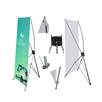 Bannière publicitaire X de haute qualité pour événements promotionnels en extérieur, impression par sublimation thermique sur vinyle PVC