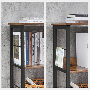 VASAGLE-Organizador de Almacenamiento de Cubos de 3 Niveles, Estantería Moderna, Estantería de 6 Cubos, Color Marrón - Product Image 5