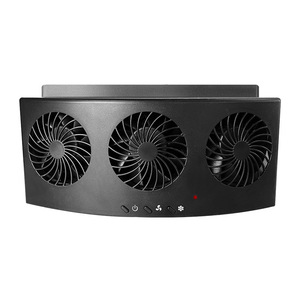Ventilateur d'évacuation USB pour voiture, 3 pales, en ABS, pour ventilation de fenêtre, circulation d'air, refroidissement, dissipation de la chaleur, élimination des odeurs - Product Image 1