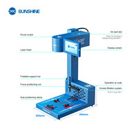 Machine laser intelligente pliable automatique SUNSHINE SS-890B Ultra 10W pour le retrait des coques de téléphone, gravure DIY, outils de réparation de téléphones