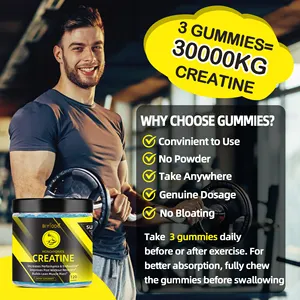 Nutrition BIYODE Creatine Monohydrate Pre Workout Gym Sport Nutrition Supplement Wholesale Effective Formula Hot Sale Creatine Gummies