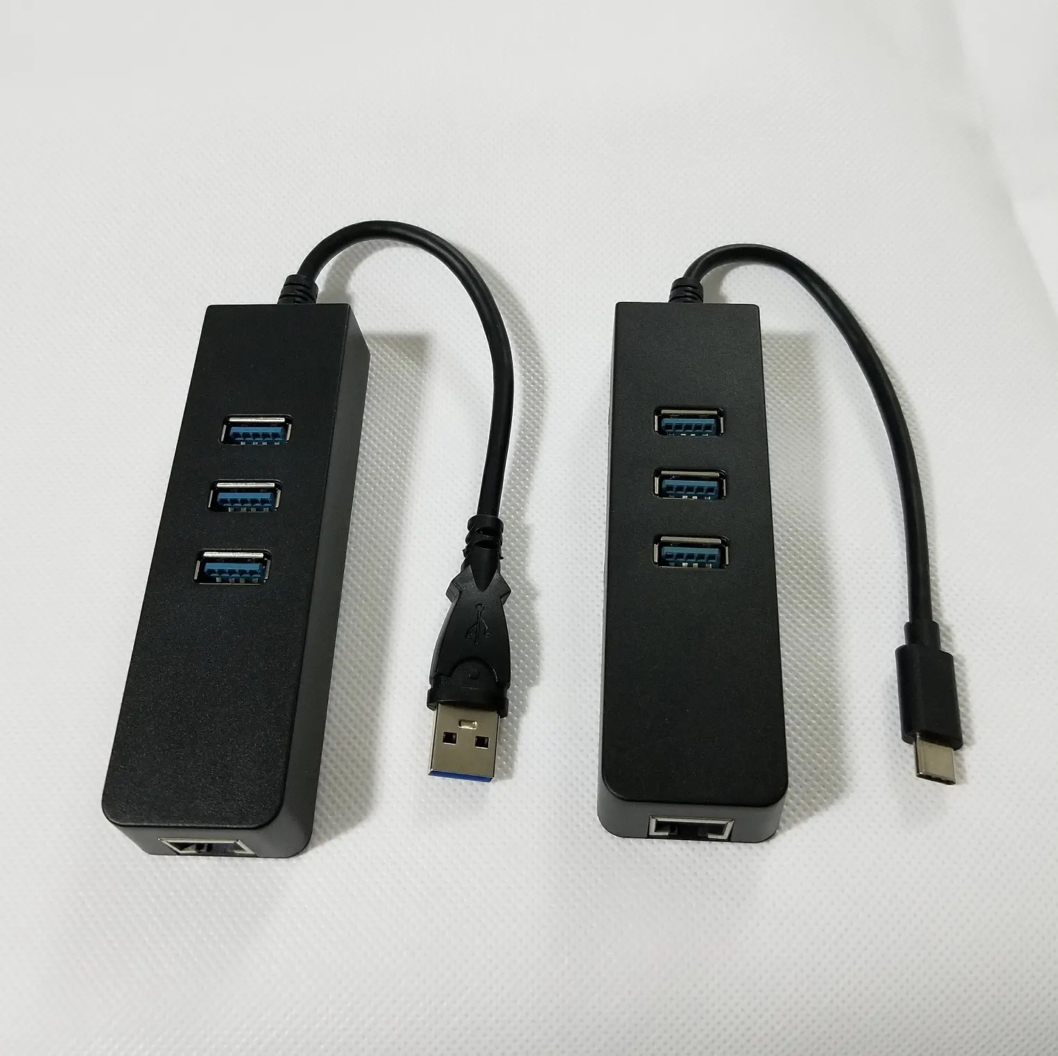 Portable 3 Ports USB3.0 Hub USB vers RJ45 Lan 1000Mbps Gigabit Ethernet