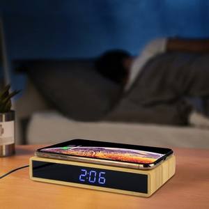 Ensemble cadeau promotionnel personnalisé avec chargeur sans fil multifonctionnel en bambou, logo personnalisé pour les événements professionnels - Product Image 4