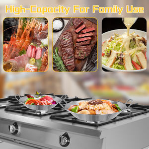 مقلاة بايلا مقاومة للشواء في الهواء الطلق مطبخ منزلي متوافق مع الحث من الفولاذ المقاوم للصدأ - Product Image 6