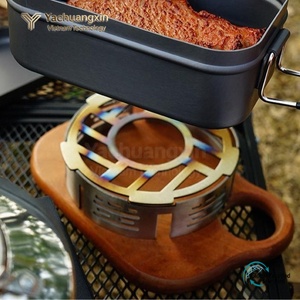 Round Metal <b>Stove</b> Windproof Cover Dishwasher Safe Durable Outdoor Camping Accessory Minimalist Design - Product Image 5