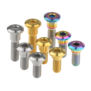 Metric Aluminum Hex Head <b>Screws</b> Anodized Finish Silver Gold Rainbow Color Threaded Fasteners - Product Image 1