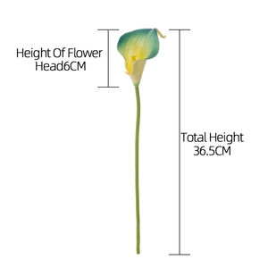 MW08083 Flor de Lirio <span class=keywords><strong>Calla</strong></span> Artificial Decorativa de PU al Tacto para Decoración del Hogar, Bodas y Fiestas - Product Image 5