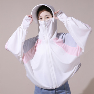Hooded Sunscreen Clothing Summer Thin Breathable Anti-Ultraviolet Blouse Jacket Ice Silk UV Protection <strong>Sun</strong> Protection <strong>Clothes</strong> - Product Image 6