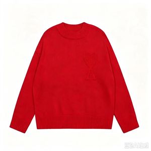 Nouveauté : <span class=keywords><strong>Pull</strong></span> en coton style européen à col cœur, nouveau modèle ample à manches longues, tricoté pour couple, pour femme - Product Image 4