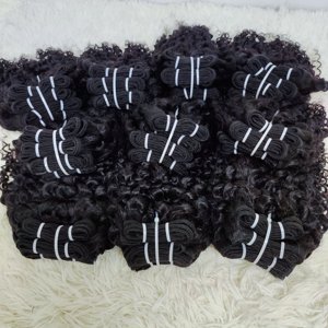 Letsfly - Extensiones de Cabello Humano Brasileño Afro Rizado de 12 Pulgadas, Paquetes de Cabello Natural Remy 9A, Envío Rápido al por Mayor - Product Image 6